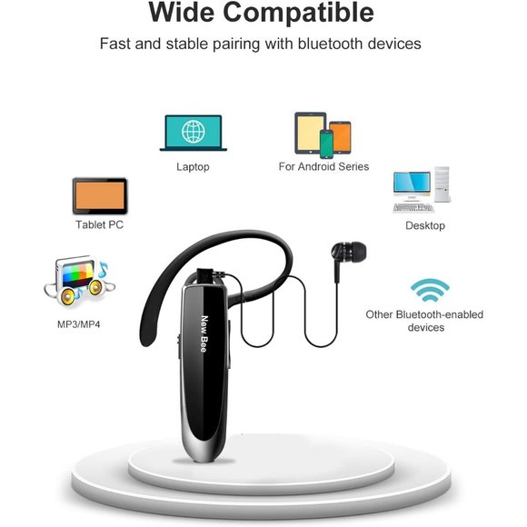 V5.0 Wireless Headset with Microphone 24 Hrs Driving 60 Days Standby Time - Picture 5 of 8